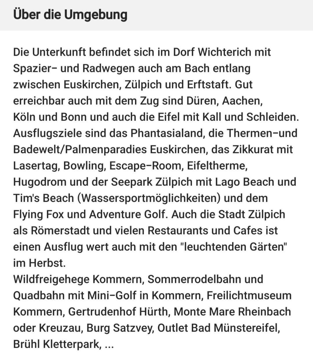 Private 1-2,5 -Zimmer-Wohnung Mit Terrasse Zulpich Zewnętrze zdjęcie